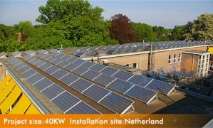 荷兰阿姆斯特丹40KW平面水泥屋顶--晨科压载I压载系统
