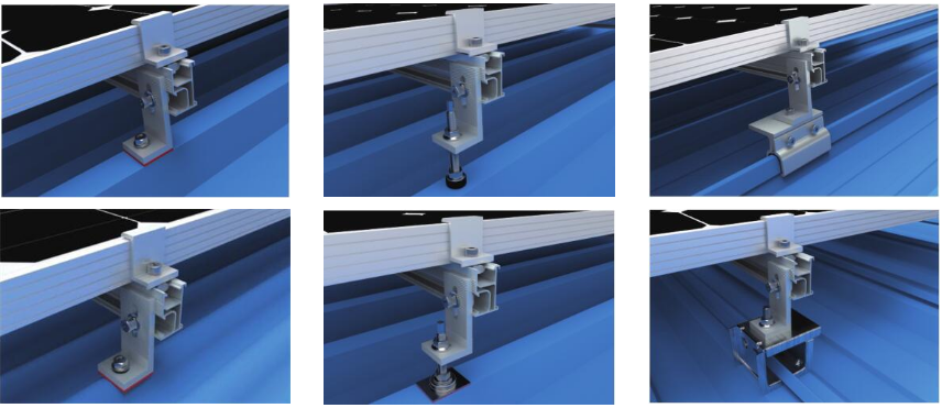 CHIKO 4 MW Metal roof solar mounting system with L feet In Panama CHIKO 4 MW Metal roof solar mounting system with L feet In Panama
