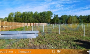 匈牙利12MW地面项目-晨科拍桩光伏支架系统